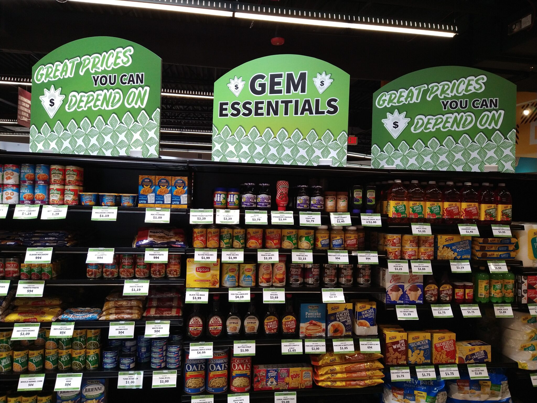 Gem Essentials Wall of Value Gem City Market